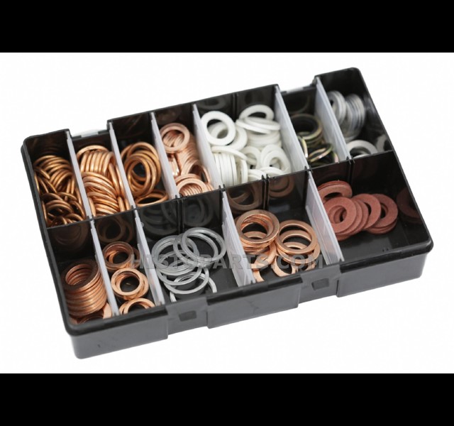 Aftap Plug Ringen assortiment box. 220 dlg.
