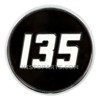 Massey Ferguson 135 painted metal bonnet badge