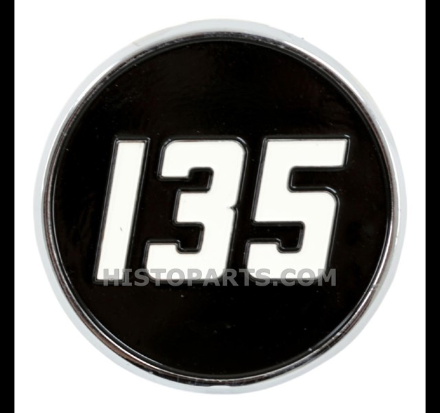 Massey Ferguson 135 painted metal bonnet badge
