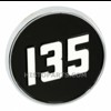productphoto of Massey Ferguson 135 painted metal bonnet badge