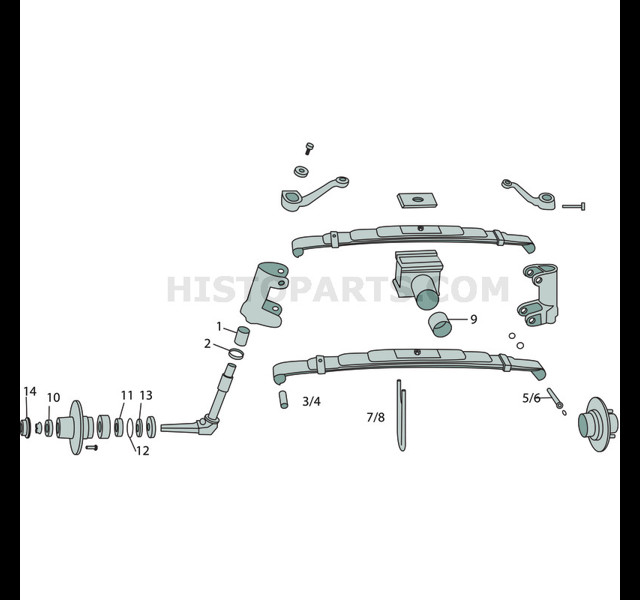 Veerbus Eicher 16 mm Histoparts