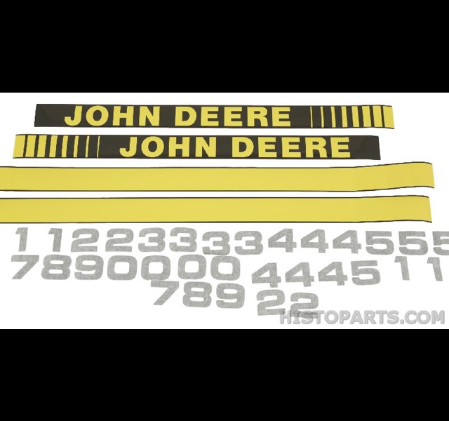 John Deere 50 series Bonnet Decal set