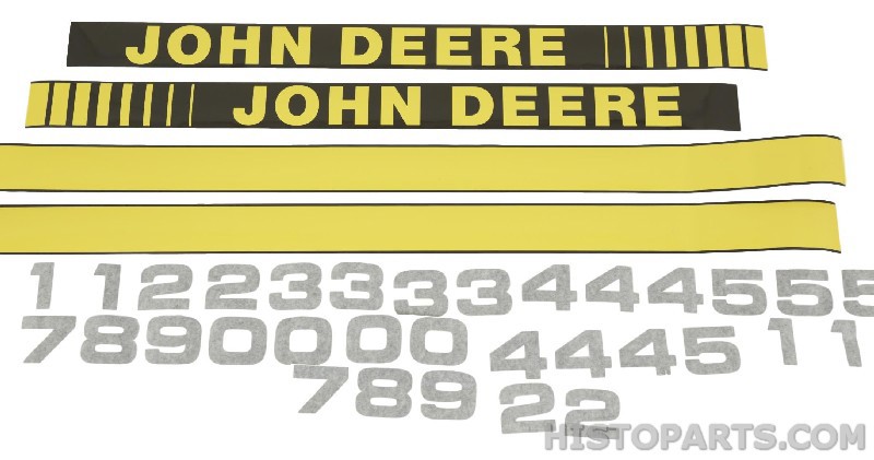 John Deere 50 series Bonnet Decal set