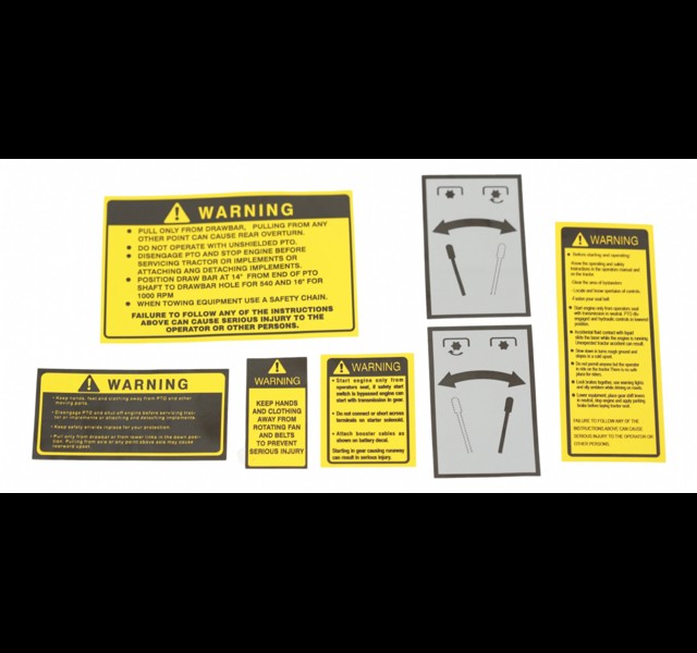 Warning Decal set. Ford