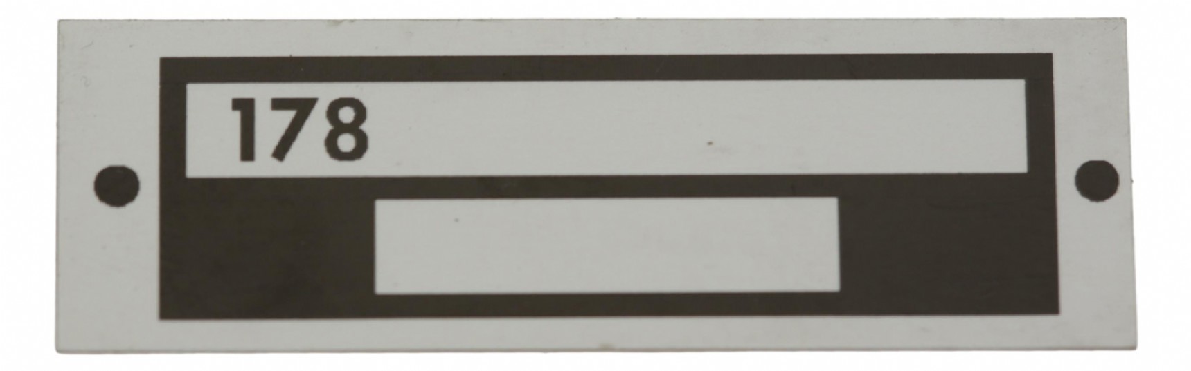 Serial Number Plate Massey Ferguson 178