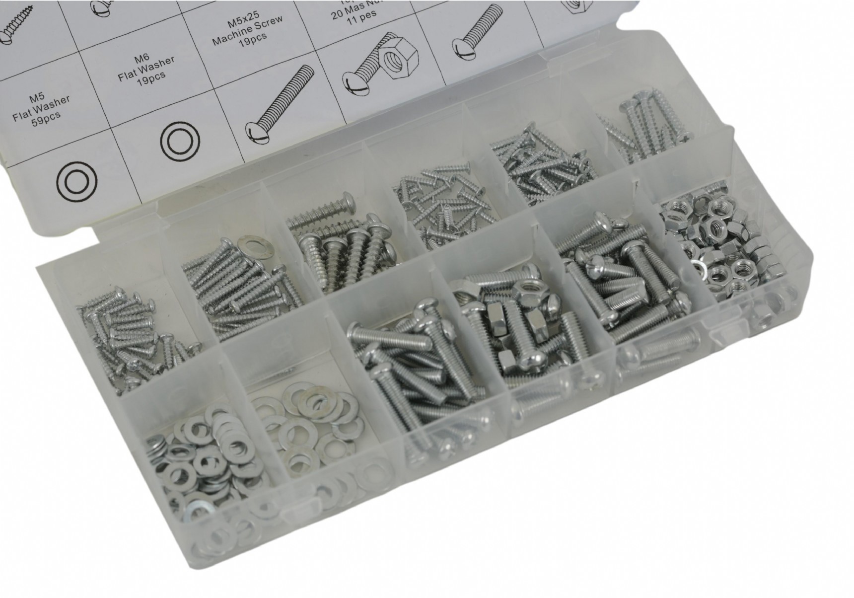 Bolt and nut assortment box