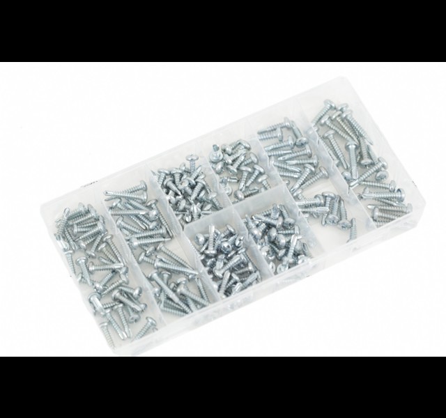 Zelftapper Assortiment box. 200 delig