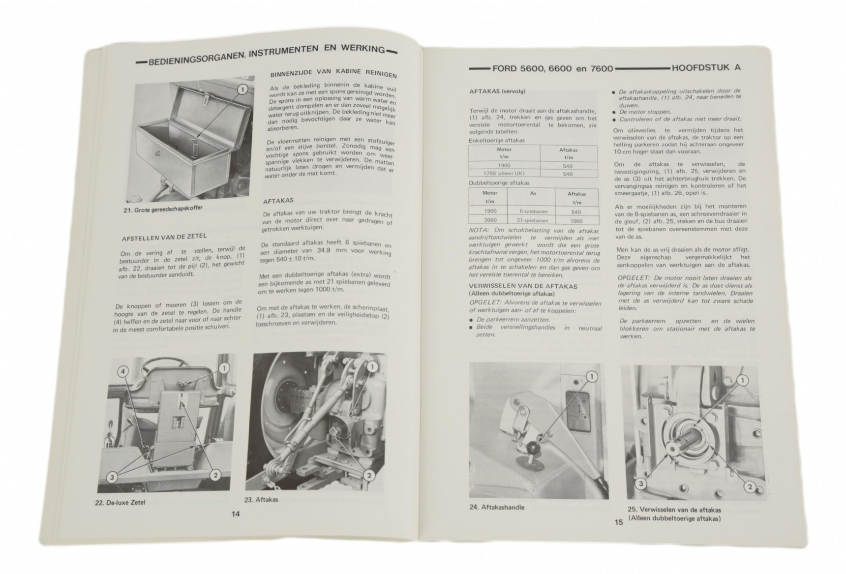 productphoto of Dutch intstruction book Ford  5600 6600 7600