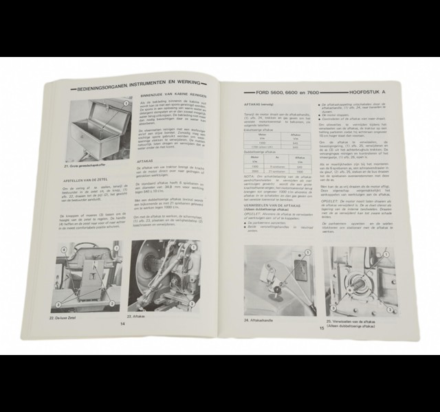 productphoto of Dutch intstruction book Ford  5600 6600 7600.