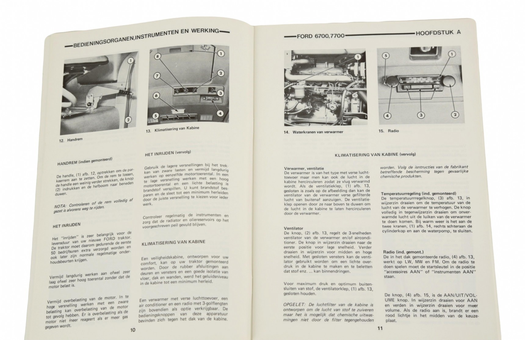 Origineel Instructieboek Ford 6700 en 7700 Histoparts