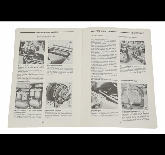 productphoto of Dutch intstruction book Ford  6700 7700