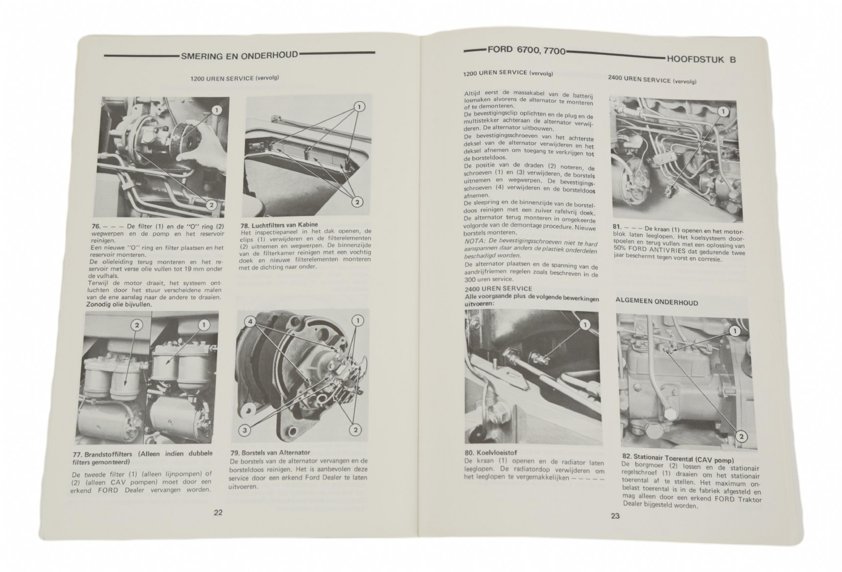 productfoto van Origineel Instructieboek Ford 6700 en 7700