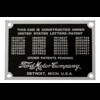 Ford Patent plaatje 1937-39 