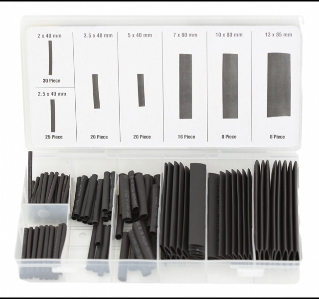 Shrink tube kit, Black