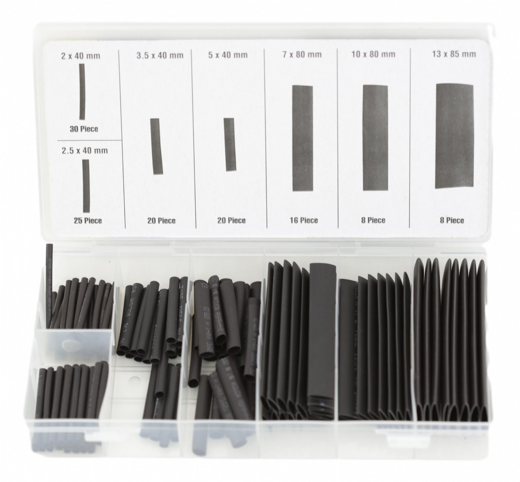 Shrink tube kit, Black
