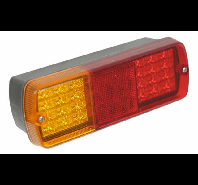 Rectangular LED combination lamp