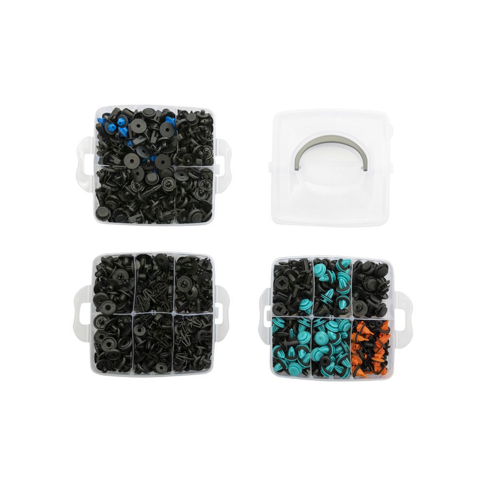 Interior mount and clip set. 635pc.