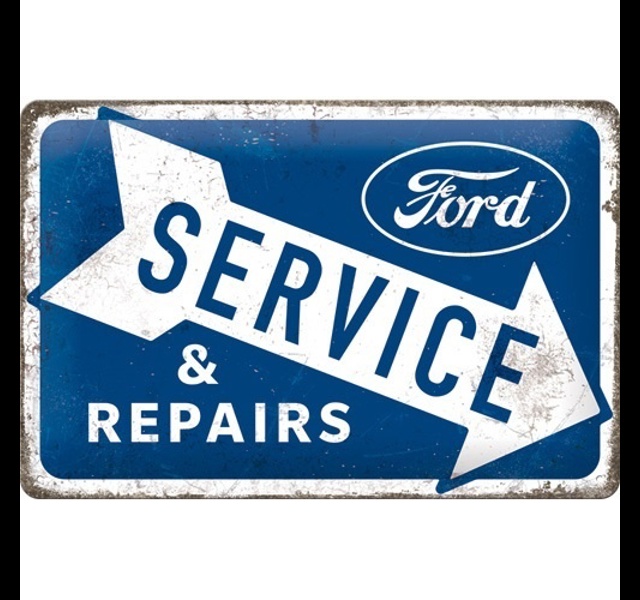 tin sign 20 x 30 Ford / Service & Repairs