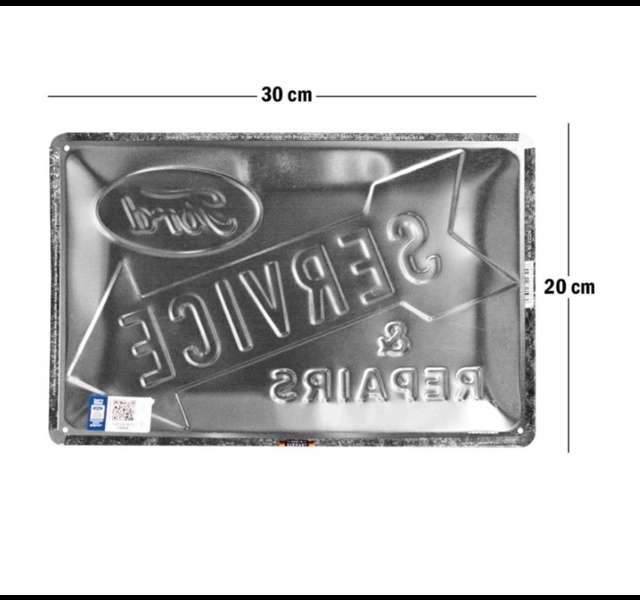tin sign 20 x 30 Ford / Service & Repairs Histoparts