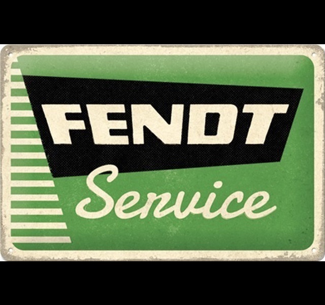 Tin Sign 20x30 cm Fendt - Service
