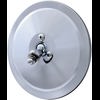 Rear View Mirror, Chromed. Ø 127 mm