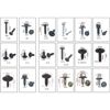 Self-Tapping srew set. 180Pc. Histoparts