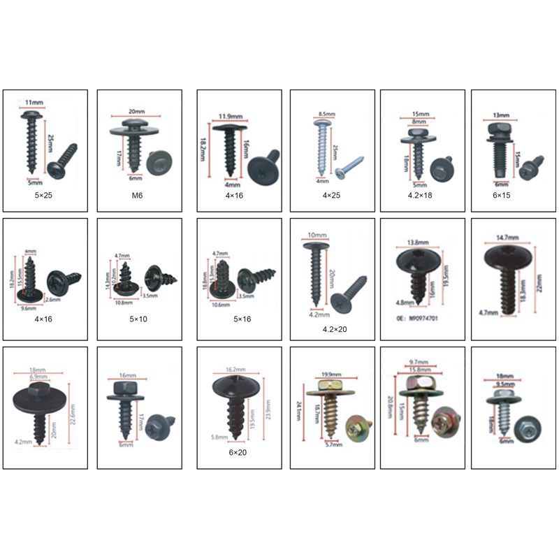 Zelftapper Assortiment box. 180 delig Histoparts