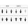 Interior clip assortment kit 350 pc. Histoparts