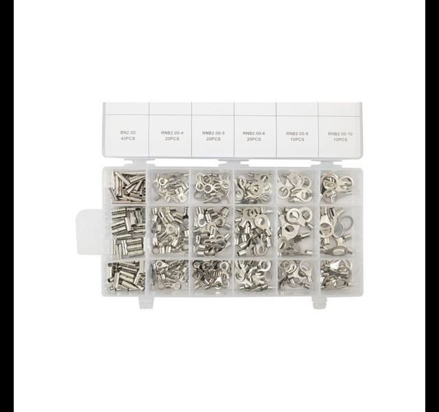 Adereind huls en oog assortiment box 340 delig
