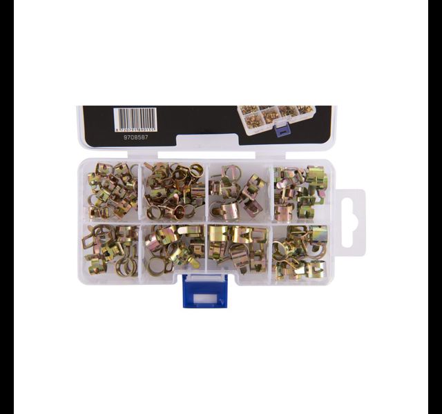 Spring clip. Fuel line clamp set. 75 pc.