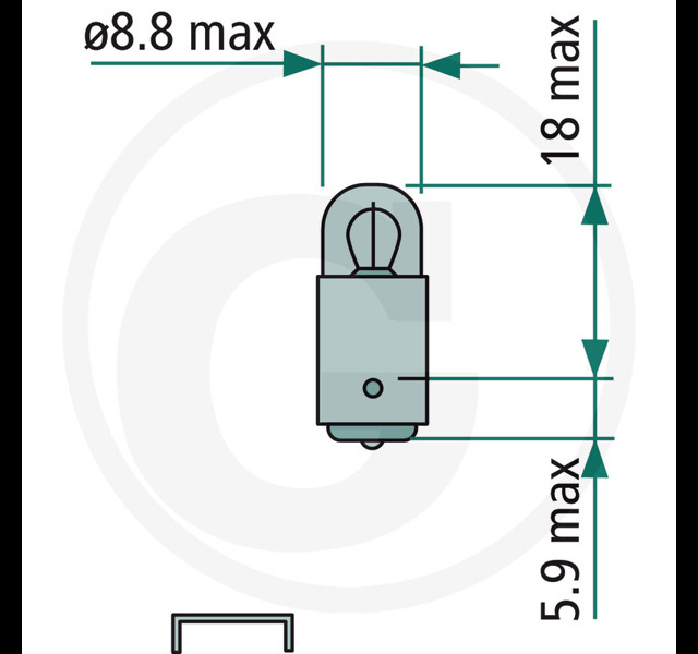6 Volt 3Watt lamp Histoparts