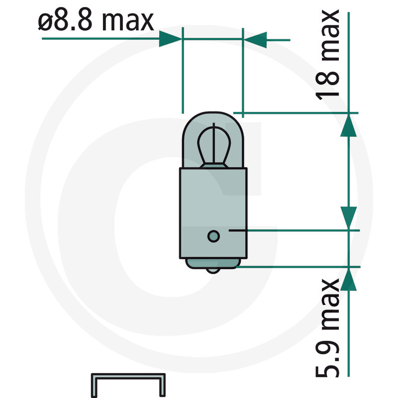 6 Volt 3Watt lamp Histoparts