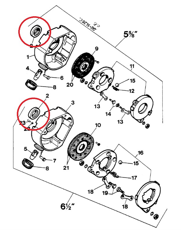 Brake housing seal International Histoparts