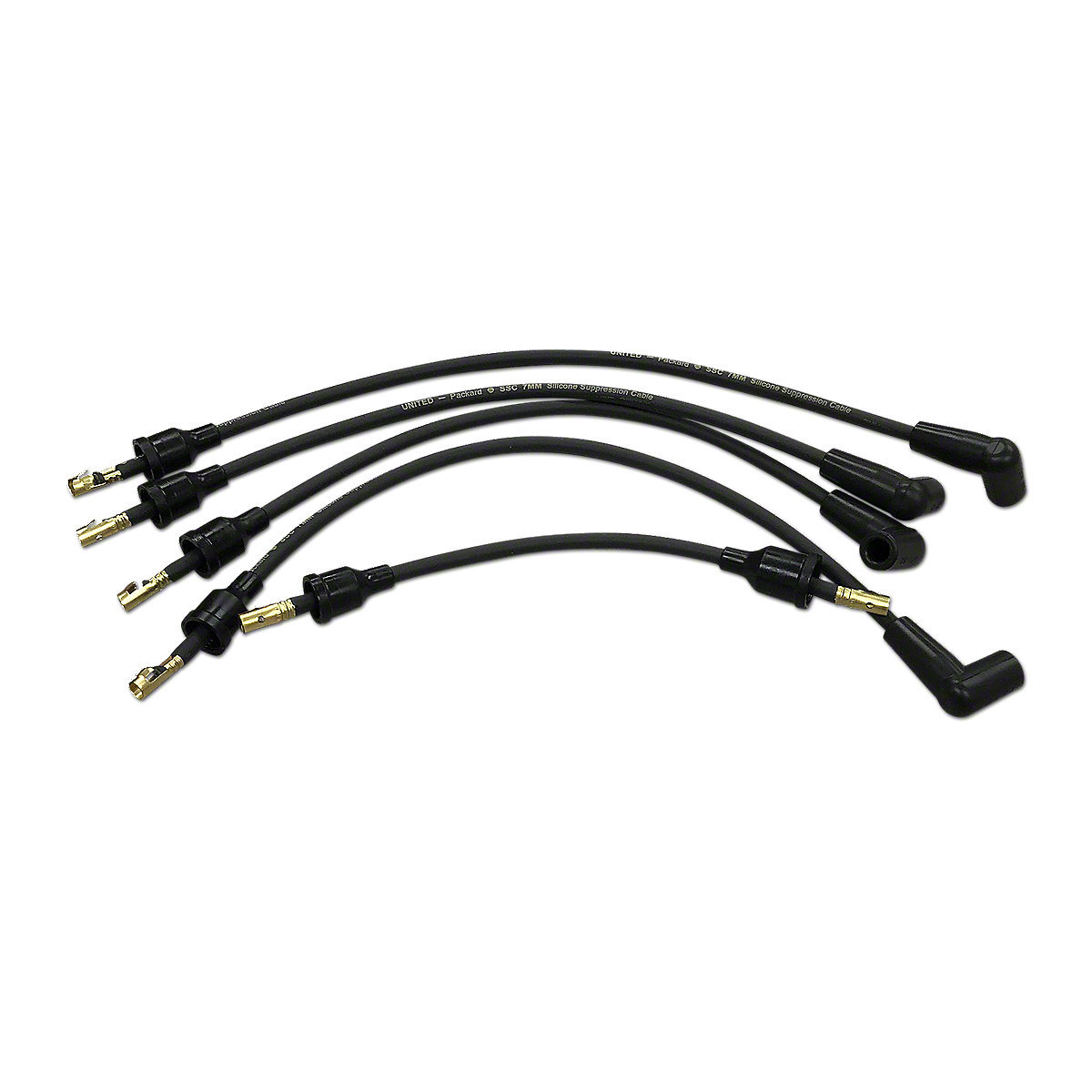 Universal spark plug cable set. 4 cyl.