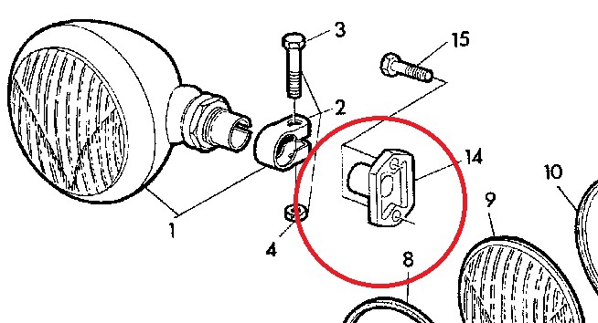 productphoto of Head lamp bracket John Deere
