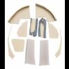 Case-IH Cab trim kit. 4 cylinder models
