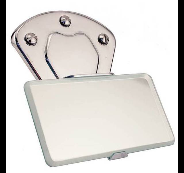 Binnenspiegel met chromen houder