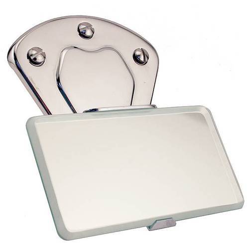 Binnenspiegel met chromen houder