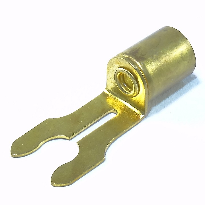 Brass Forked Rajah Type Thrust Spark Plug Terminal
