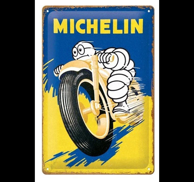 Michelin Motorcycle wall plate.