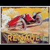 Renault aquarelle, metal wall sign