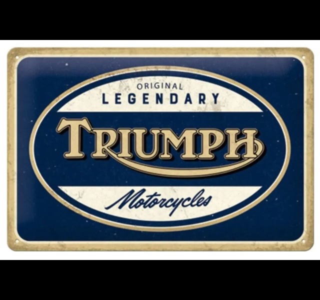 Triumph Motorcycles Metal wall sign