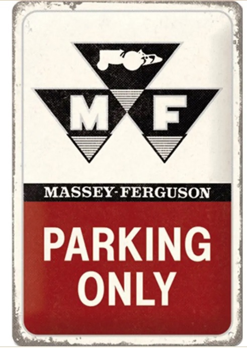 Massey Ferguson Parking Only, Metalen wandbord