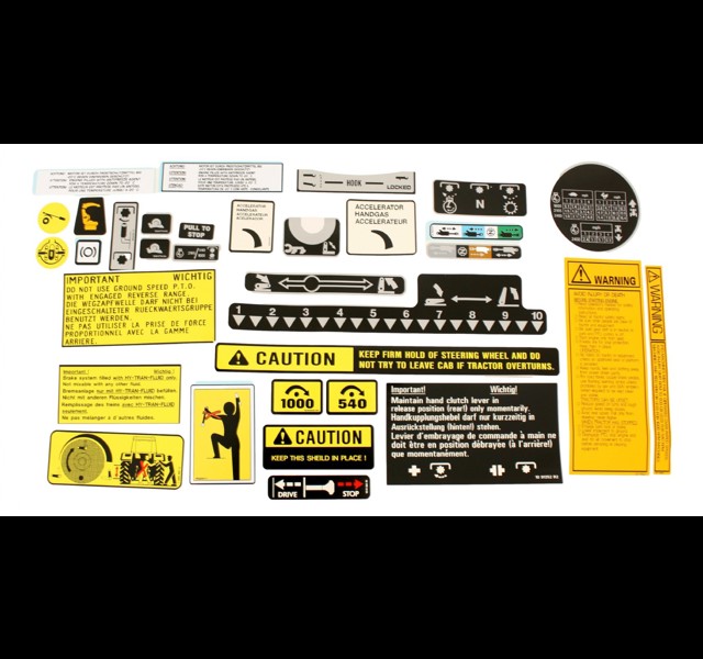 Case International Chassis stikkerset (2)