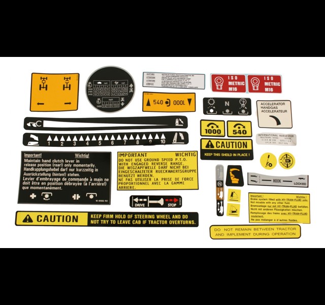 Cab and chassis decal set, Case International