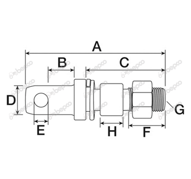 Stabilisator pen David Brown   Histoparts