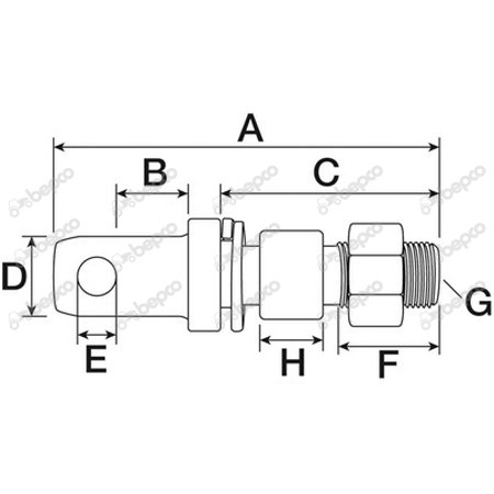 Stabilisator pen David Brown   Histoparts