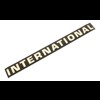 Cabine stikker International. Tim. cabine