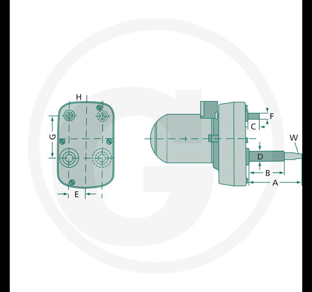 productfoto van Ruitenwissermotor 12 Volt (1)