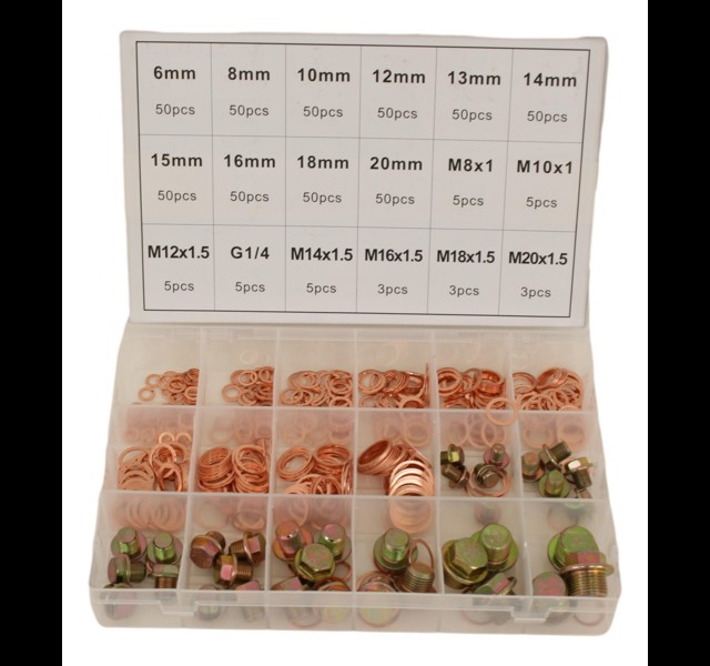 Carterplug en Ringen assortiment. 534 delig